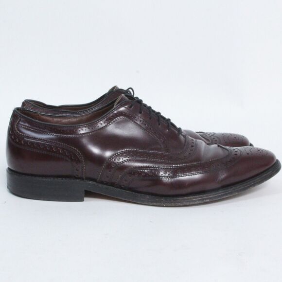 Allen Edmonds McAllister Men\'s Burgundy Wingtip Oxford Dress Shoes Size 10.5 main image 13